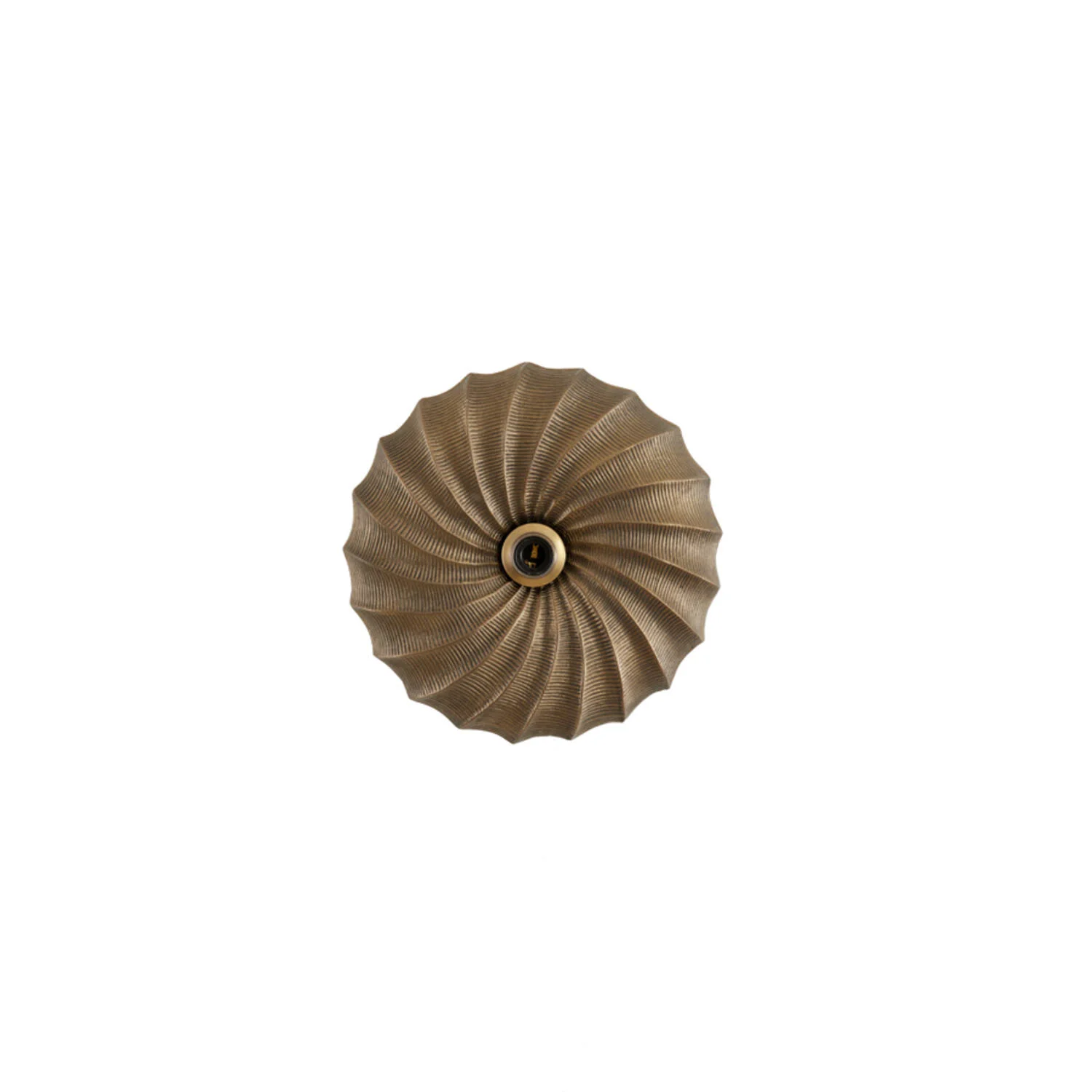 Pantalla ondulada color bronce Light & Living Bapato