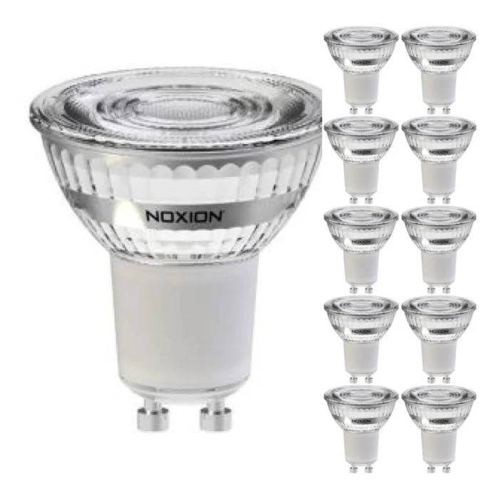 Multipack 10x Noxion Foco LED GU10 PAR16 3.6W 345lm 36D - 830 Luz Cálida | Reemplazo 50W