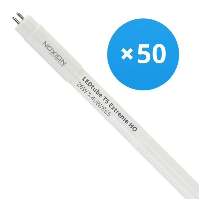 Multipack 50x Noxion Tubo LED T5 Avant Extreme (HF) High Output 26W 3900lm - 865 Luz de Día | 145cm - Reemplazo 49W