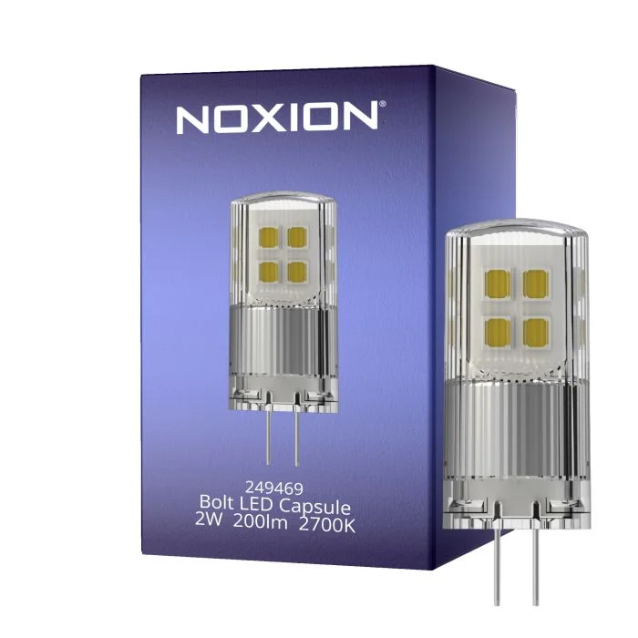 Noxion Bolt LED Capsule G4 2W 200lm - 827 Luz Muy Cálida | Regulable - Reemplazo 21W