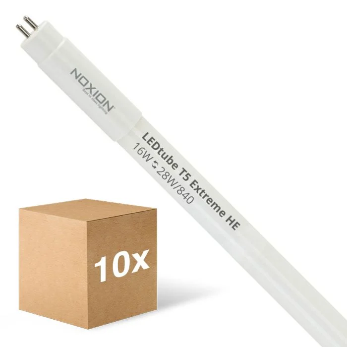 Multipack 10x Noxion Tubo LED T5 Avant Extreme (HF) High Efficiency 16W 2400lm - 840 Blanco Frio | 115cm - Reemplazo 28W