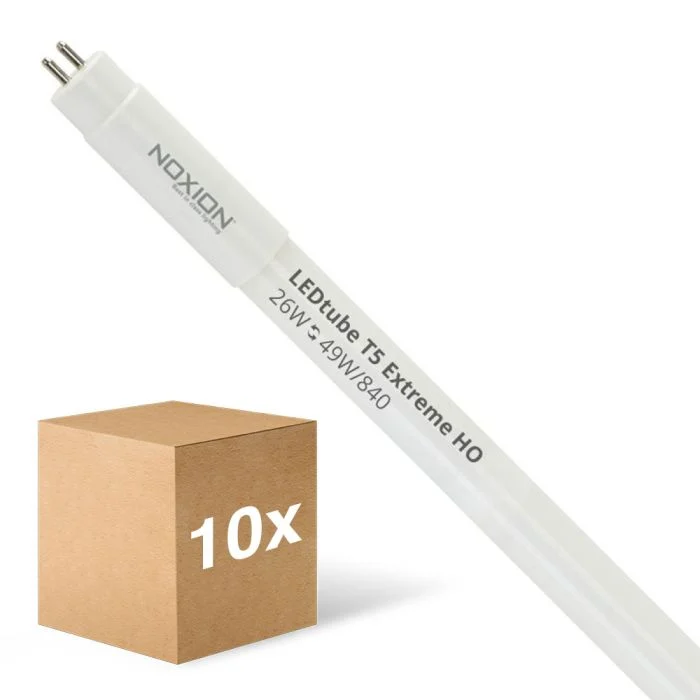 Multipack 10x Noxion Tubo LED T5 Avant Extreme (HF) High Output 26W 3900lm - 840 Blanco Frio | 145cm - Reemplazo 49W
