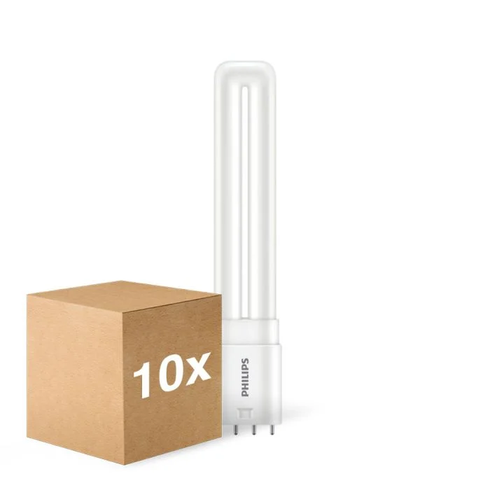 Multipack 10x Philips Corepro PL-L LED 8W 960lm - 830 Luz Cálida | 4-Pines - Reemplazo 18W