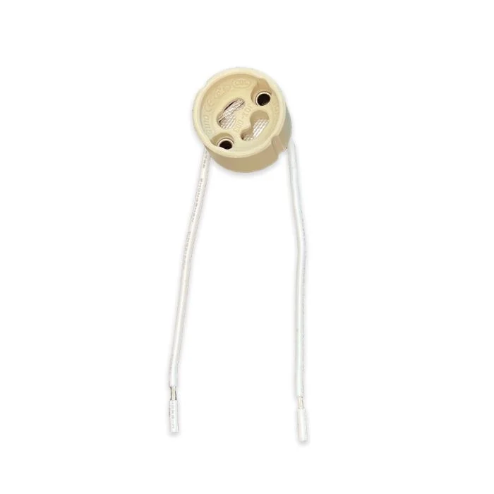 Universal GU10 Casquillo - Universele GU10 Fitting - Blanco 0.1m - 2 pole 0.5mm2 (Para Noxion)