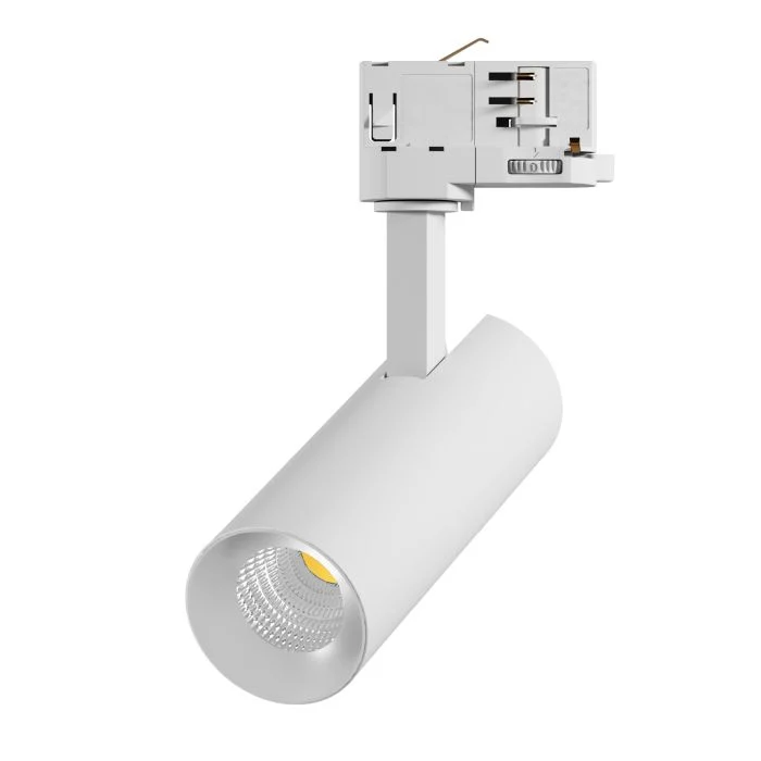 Noxion Foco LED En Carril 3 Fases Ecowhite Aluminium Blanco 10W 840lm 36D - 830 Luz Cálida