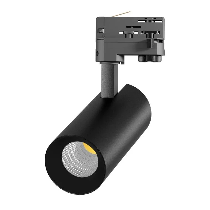Noxion Foco LED En Carril 3 Fases Ecowhite Aluminium Negro 20W 1970lm 36D - 830 Luz Cálida | UGR <19