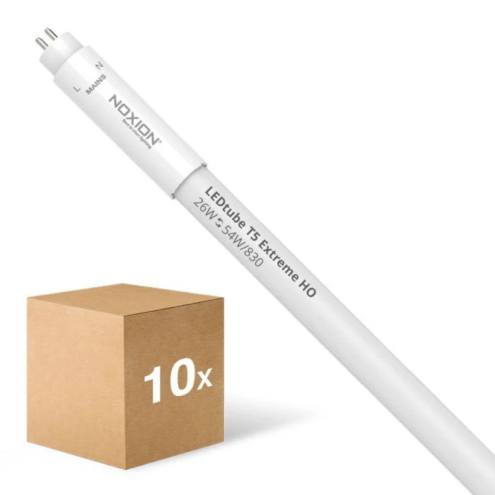 Multipack 10x Noxion Tubo LED T5 Avant Extreme (Mains AC) High Output 26W 3640lm - 830 Luz Cálida | 115cm - Reemplazo 54W