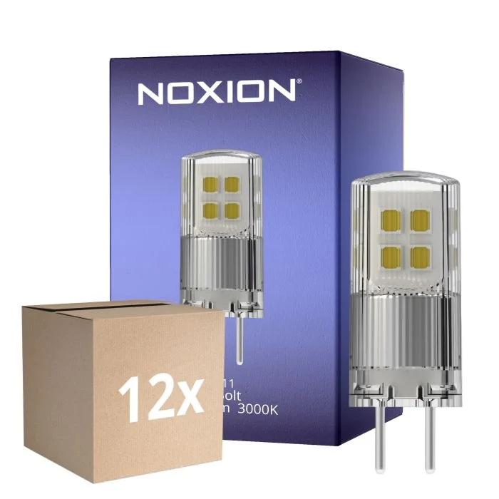 Multipack 12x Noxion Bolt LED Capsule GY6.35 2.6W 300lm - 830 Luz Cálida | Reemplazo 28W