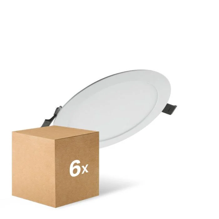 Multipack 6x Ledvance Downlight LED Value DN180 17W 1350lm 110D - 830 Luz Cálida | 192mm