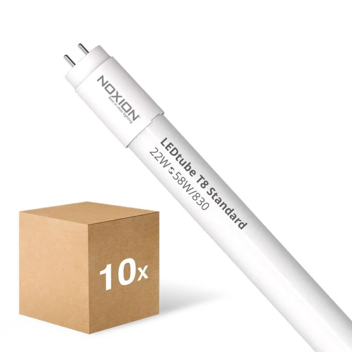 Multipack 10x Noxion Tubo LED T8 Avant (EM/Mains) Standard Output 19W 2300lm - 830 Luz Cálida | 150cm - Reemplazo 58W
