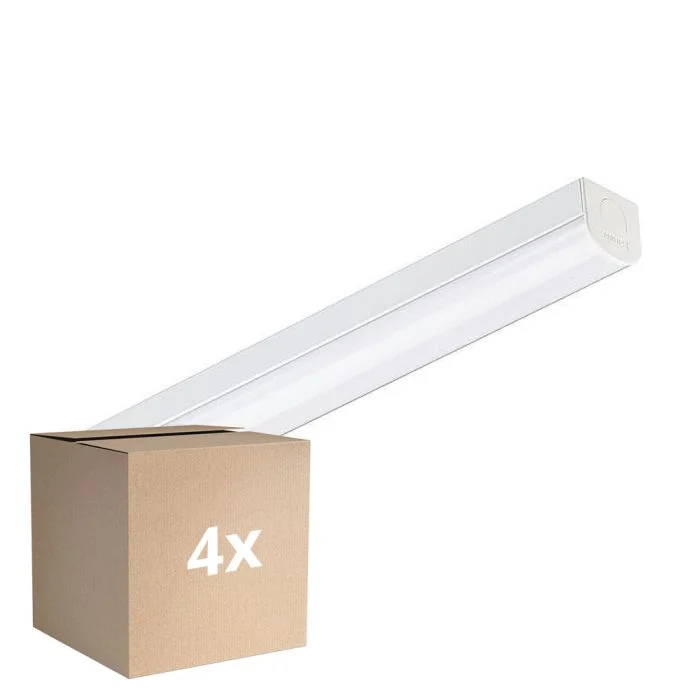 Multipack 4x Philips Pantalla LED CoreLine Blanco 10.8W/17W 1500lm/2400lm - 830-840 CCT | 60cm - Reemplazo 2x18W