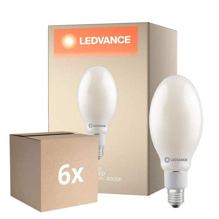 Multipack 6x Ledvance HQL LED P E27 LED 32.4W 6000lm D - 840 Blanco Frio | Reemplazo 125W