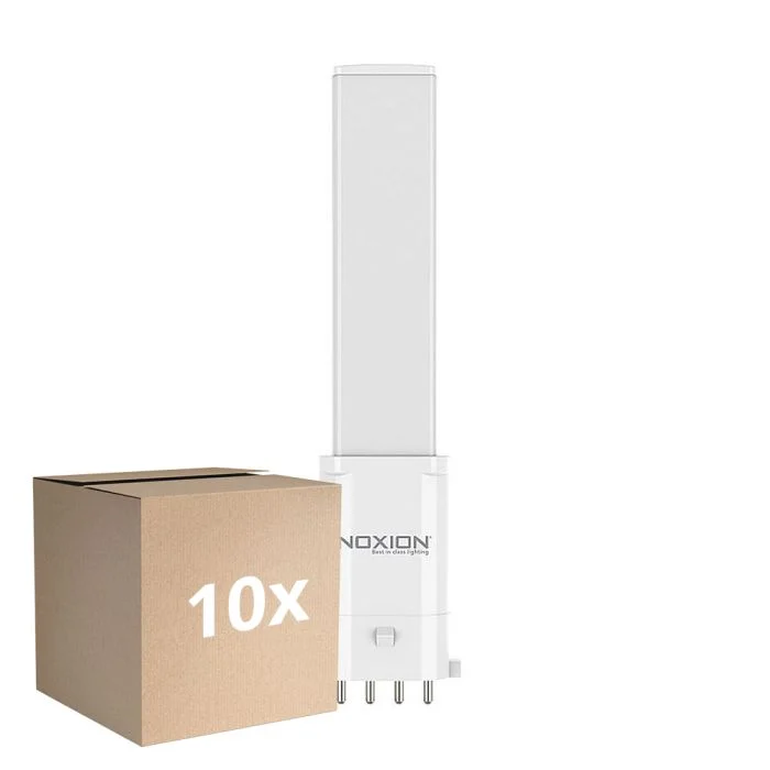 Multipack 10x Noxion Lucent PL-S LED  4.3W - 827 Luz Muy Cálida | 4-Pines - Reemplazo 9W