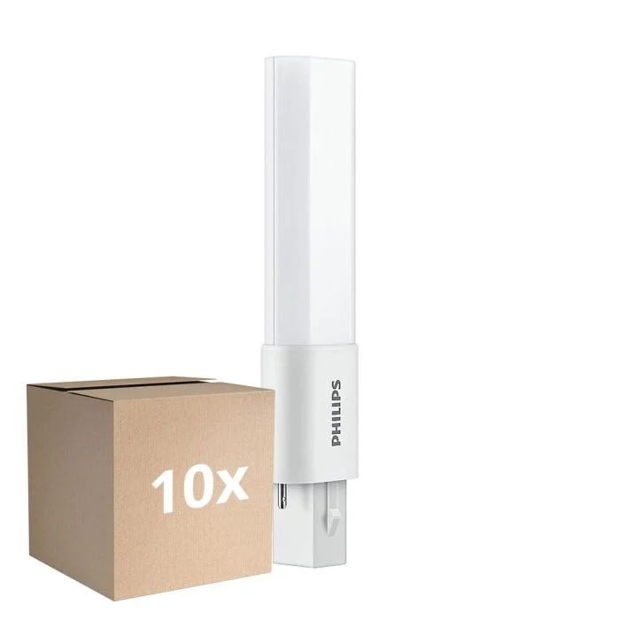 Multipack 10x Philips CorePro PL-S LED 3.5W - 840 Blanco Frio | 2-Pines - Reemplazo 7W