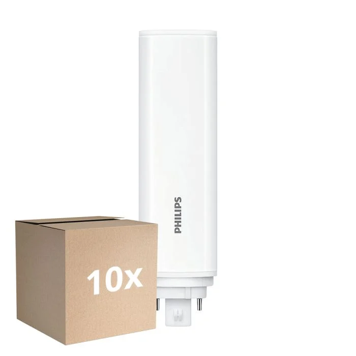 Multipack 10x Philips CorePro PL-T LED Bulbo HF 18.5W - 830 Luz Cálida | 4-Pines - Reemplazo 42W