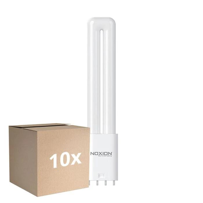 Multipack 10x Noxion Lucent PL-L LED 7.9W 1000lm - 840 Blanco Frio | 4-Pines - Reemplazo 18W