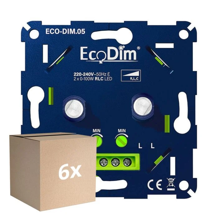 Multipack 6x EcoDim.05 Dimmer LED DUO 0-100W (RLC)