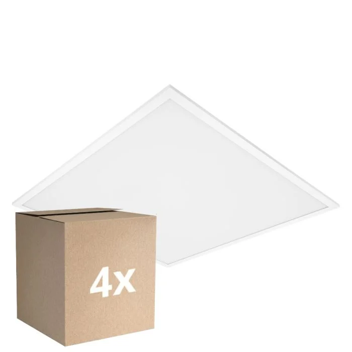Multipack 4x Ledvance Panel LED Comfort Aluminium Blanco 33W 4320lm - 865 Luz de Día | 62.5x62.5cm - UGR < 19