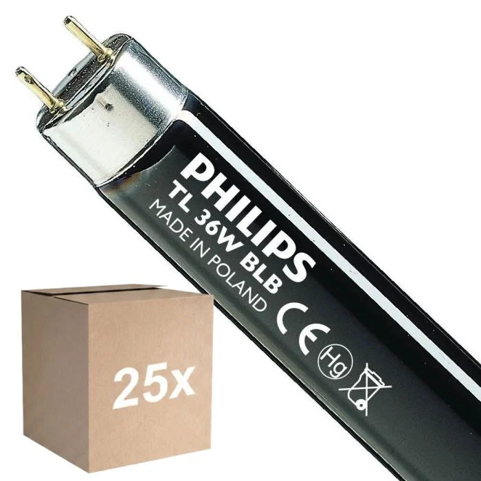 Multipack 25x Philips MASTER TL-D 36W - Blacklight Azul | 120cm