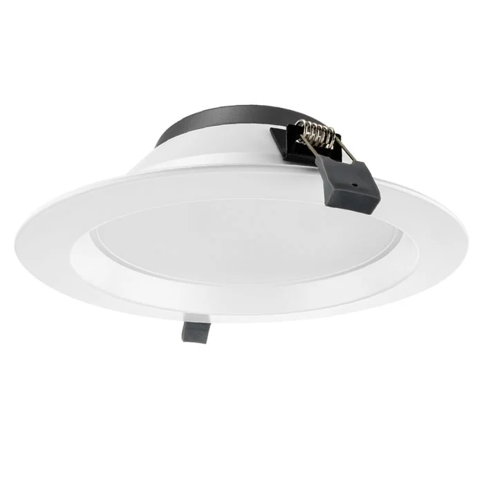 Downlight LED ORTHO Aluminium Blanco 20W 2100lm 90D - 830-850 Ajustable Blanco | Recorte 195mm - IP22 - Optional Regulable