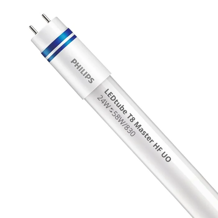 Philips Tubo LED T8 MASTER (HF) Ultra Output 24W 3500lm - 830 Luz Cálida | 150cm - Reemplazo 58W