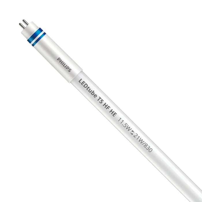 Philips Tubo LED T5 MASTER Instantfit Electronic (HF) High Efficiency 11.5W 1600lm - 830 Luz Cálida | 85cm - Regulable - Reemplazo 21W