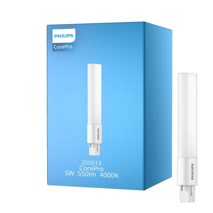 Philips CorePro PL-S LED 5W - 840 Blanco Frio | 2-Pines - Reemplazo 11W