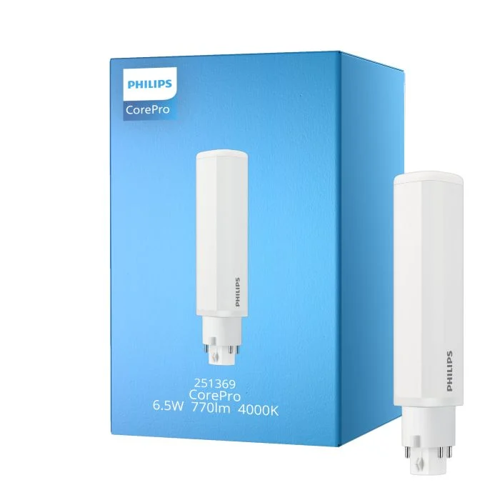 Philips CorePro PL-C LED 6.5W 770lm - 840 Blanco Frio | 4-Pines - Reemplazo 18W