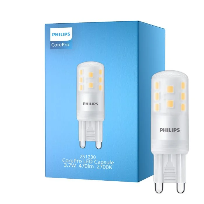 Philips CorePro LED Capsule G9 Mate 3.7W 470lm - 827 Luz Muy Cálida | Reemplazo 40W
