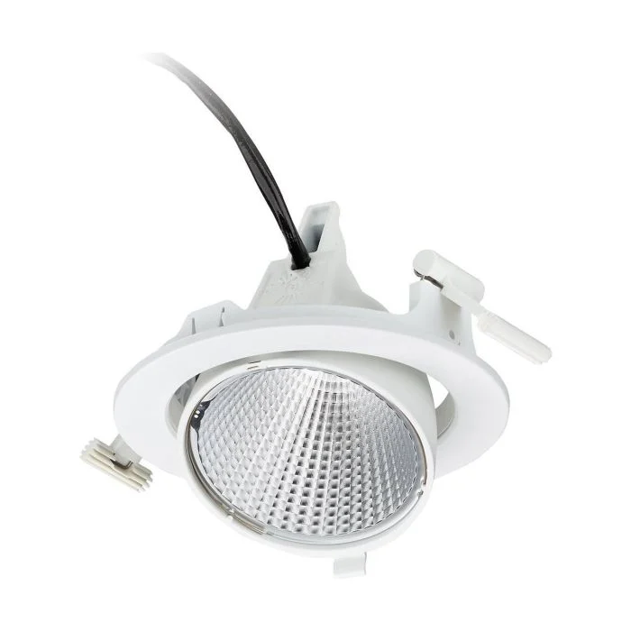 Philips Foco LED Greenspace Accent Elbow Aluminium Blanco 24W 2700lm 36D - 930 Luz Cálida | 163mm - IP20 - Mejor Reproducción De Color - Interact Regulable