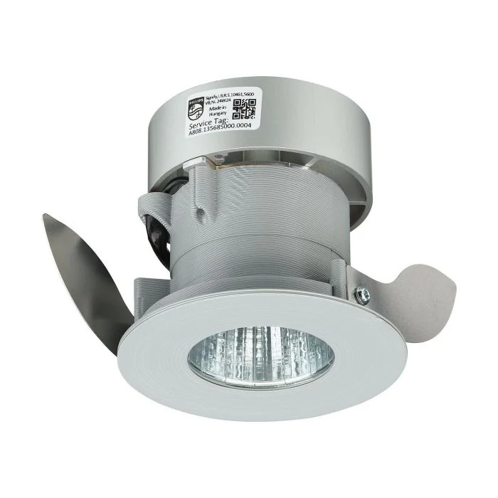 Philips Foco LED Greenspace Evo Mini Fijo Gris 10.4W 1200lm 15D - 940 Blanco Frio | 90mm - IP20 - Mejor Reproducción De Color