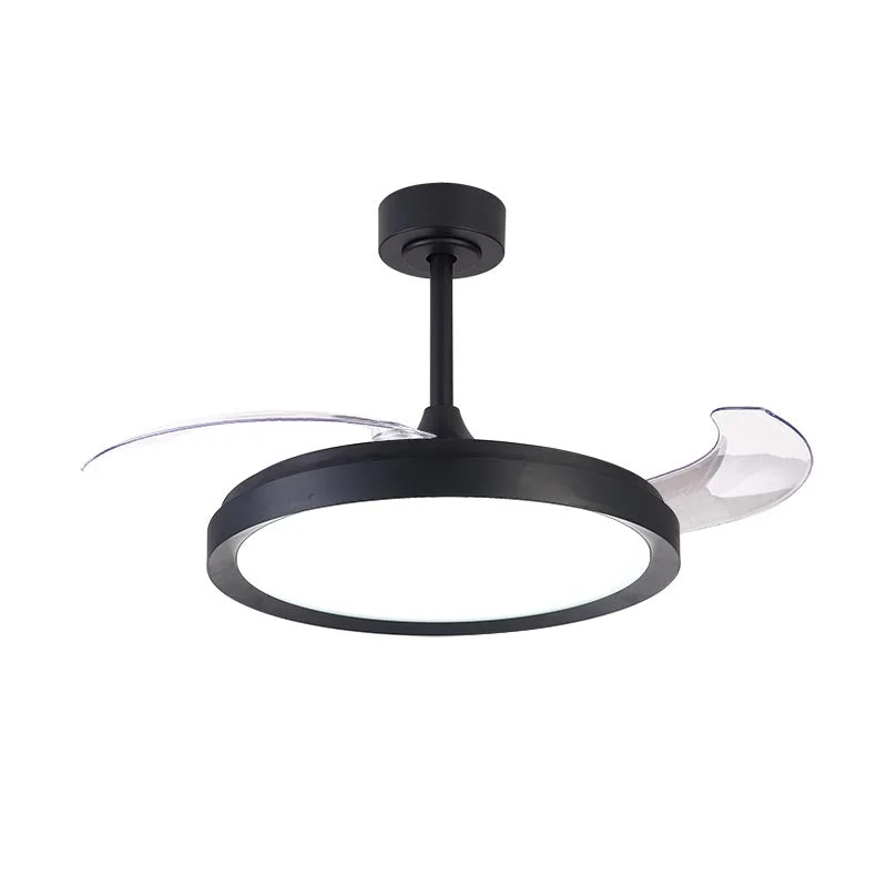 Ventilador de techo Mantra Mistral fan LED acero negro 3000-6500 regulable IP20 Ø50cm 8828