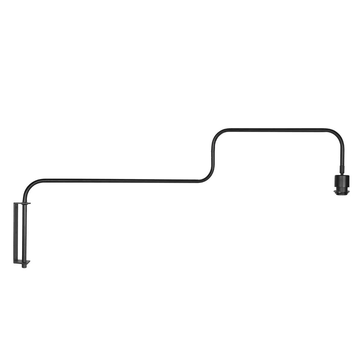 Lámpara de pared de metal negro trendy Steinhauer Bloeba