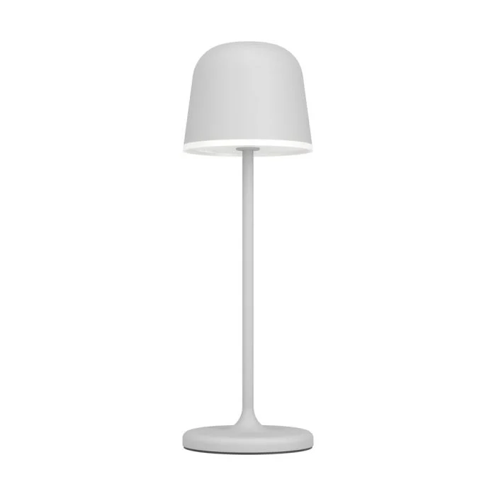 Eglo Lámpara De Mesa Mannera Aluminium Gris 2W 200lm - 830 Luz Cálida | IP54 - Touch Regulable - USB-C