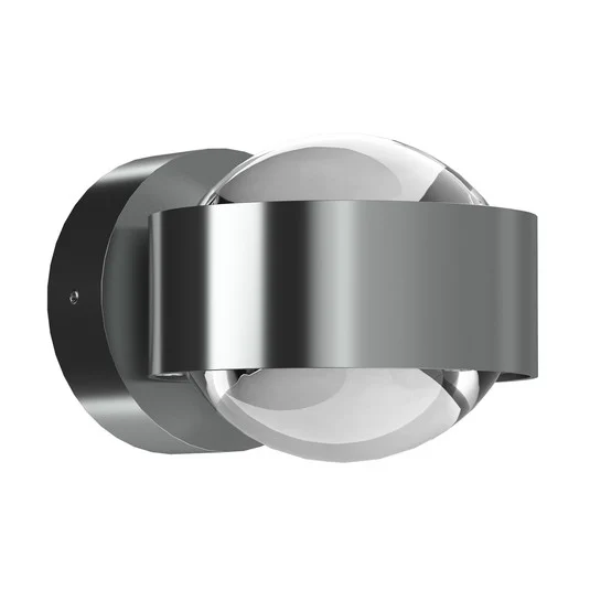 Puk Mini Wall LED 2x8W Lentes transparentes, cromo mate