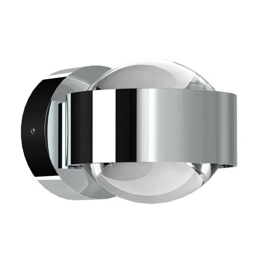 Puk Mini Wall LED 2x8W Lentes transparente, cromado