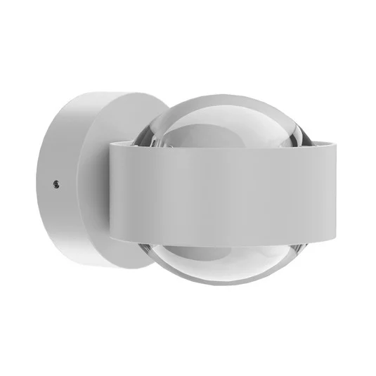 Puk Mini Wall, G9, lentes transparentes, blanco mate
