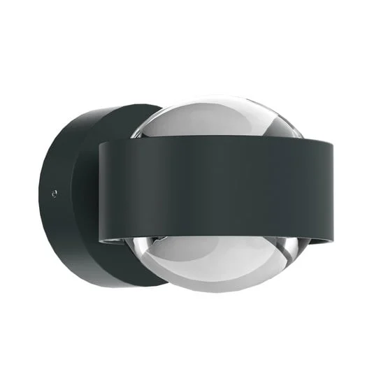 Puk Mini Wall, G9, lentes transparentes, antracita mate