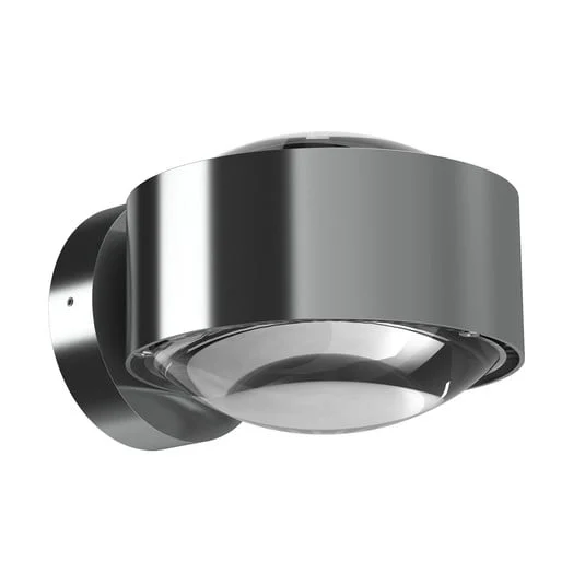 Puk Maxx Wall, LED, lentes transparentes, cromo mate
