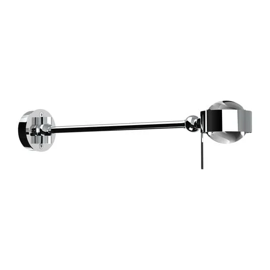 Puk Mini Hotel LED, 30 cm, lentes transparentes, cromado