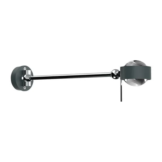 Puk Mini Hotel LED 30cm lentes transparente antracita mate