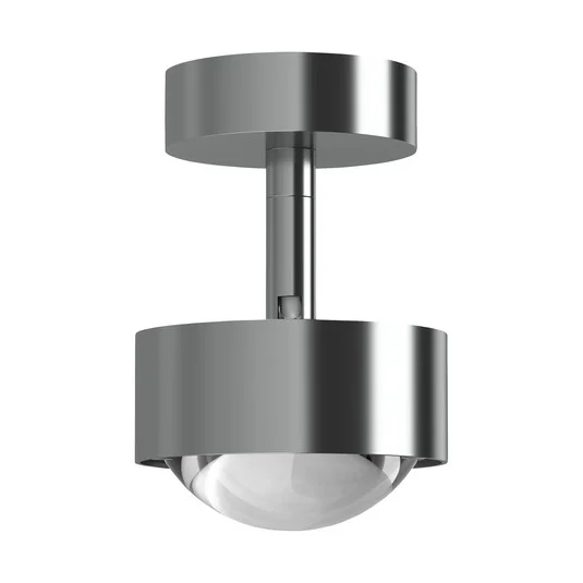 Puk Mini Turn Lente foco LED transparente 1 luz cromo mate