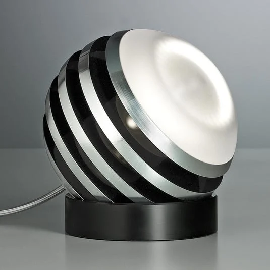 TECNOLUMEN Bulo - Lámpara de mesa LED, negro