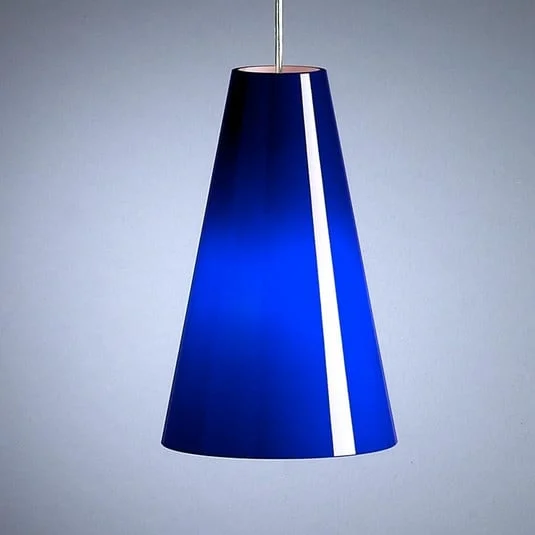 Lámpara colgante de Schnepel azul