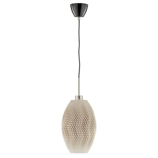Lámpara colgante Koral Olive de biomaterial, linen