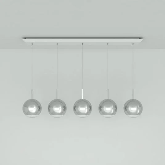 Tom Dixon Mirror Ball 25 cm lineal 5 luces cromo