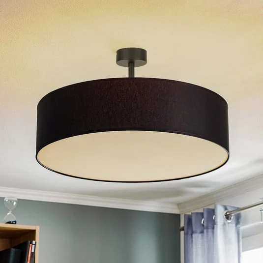 Lámpara de techo Rondo con distancia, gris oscuro Ø 60 cm