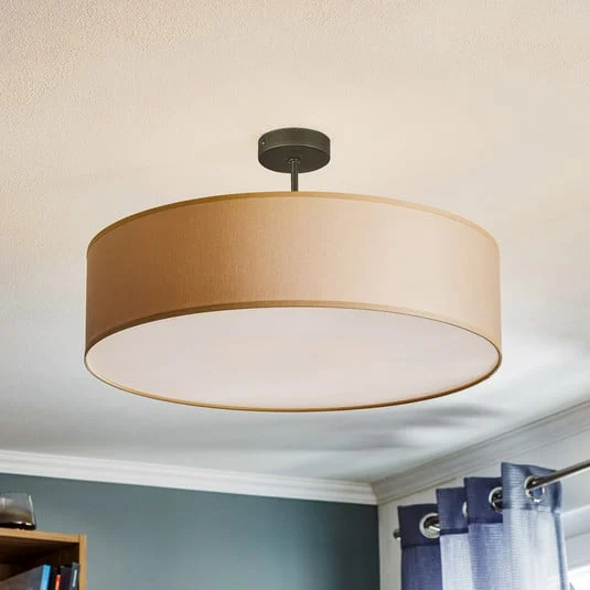 Lámpara de techo Rondo con distancia, crema Ø 60 cm