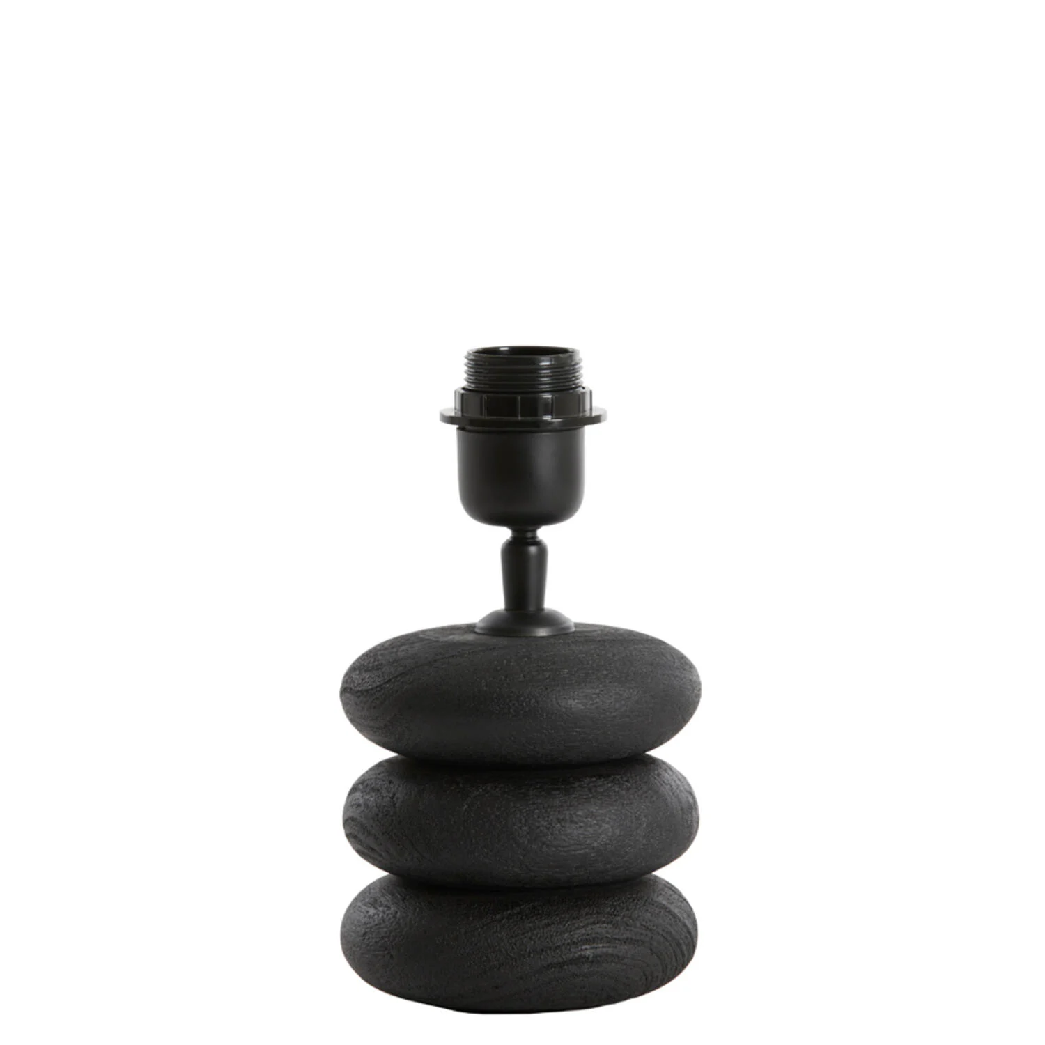 Base de lámpara de piedra negra Light & Living Budongo