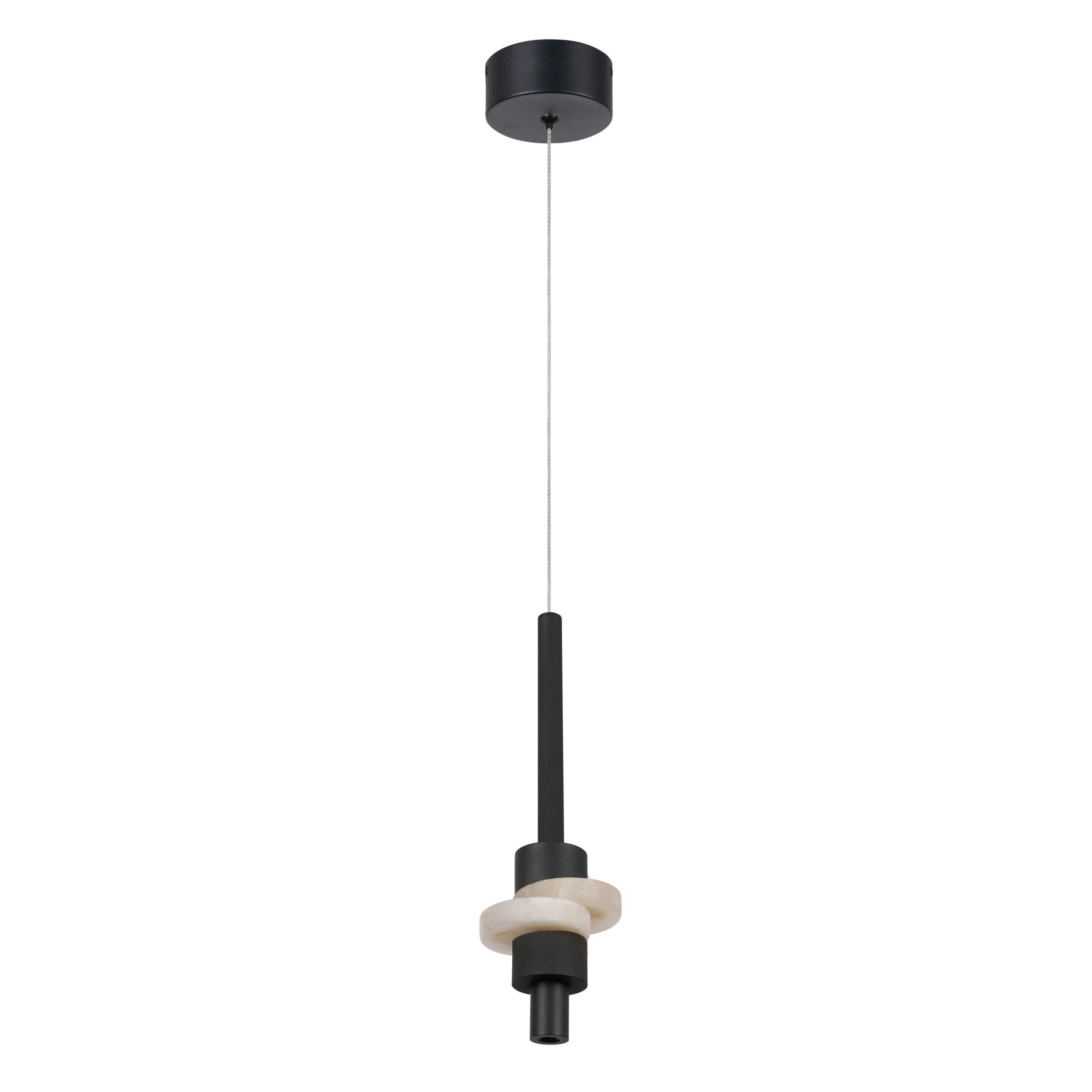 Lámpara de techo Mantra Betty LED alabastro negro 3000K IP20 Ø11cm 9426